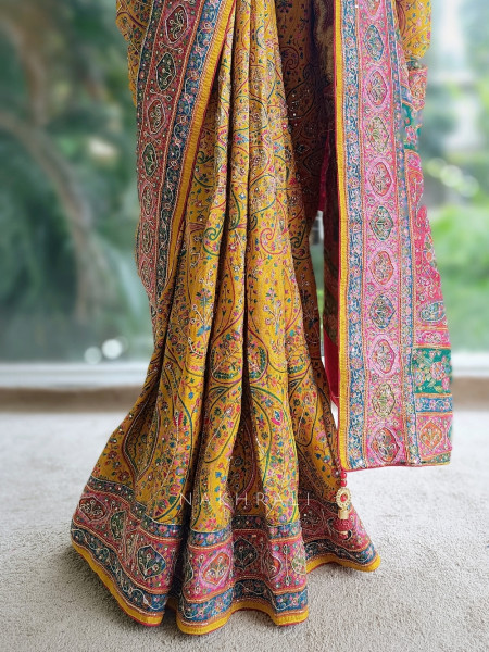 Svarna Vastra Yellow Saree