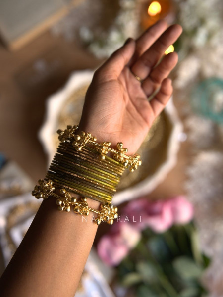 Jhanak Golden Ghungroo Bangles
