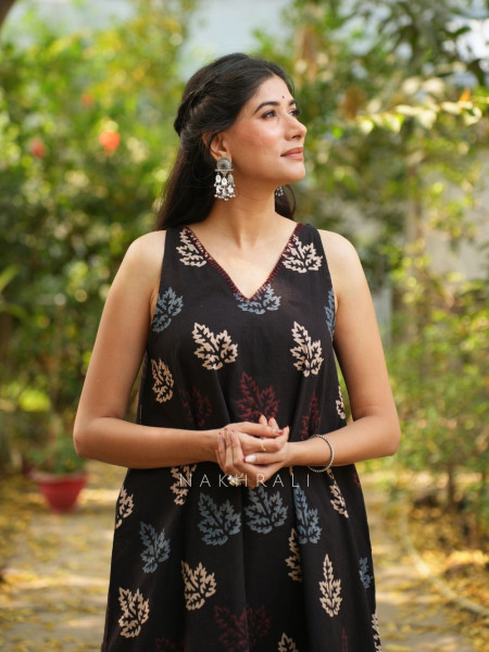 Bela Black Cotton Co-ord Set