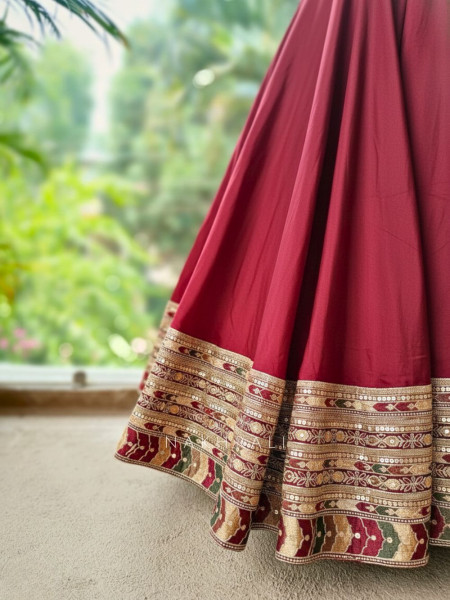 Ruby Enchant Corset Lehenga