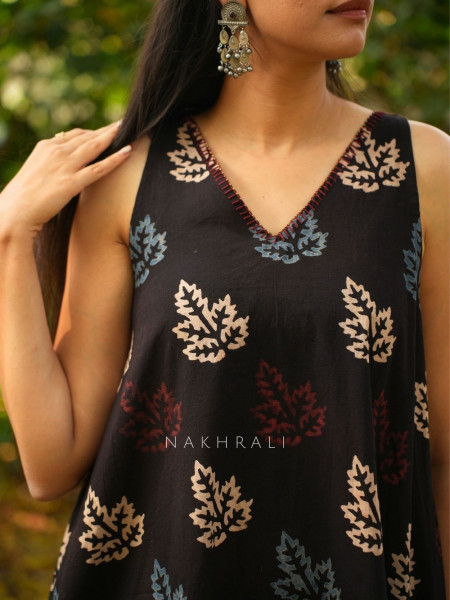 Bela Black Cotton Co-ord Set