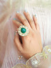 Vaanya Green Kundan Royale Ring