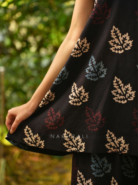 Bela Black Cotton Co-ord Set