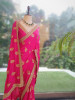 The Floaty Pallu Magenta Georgette Saree