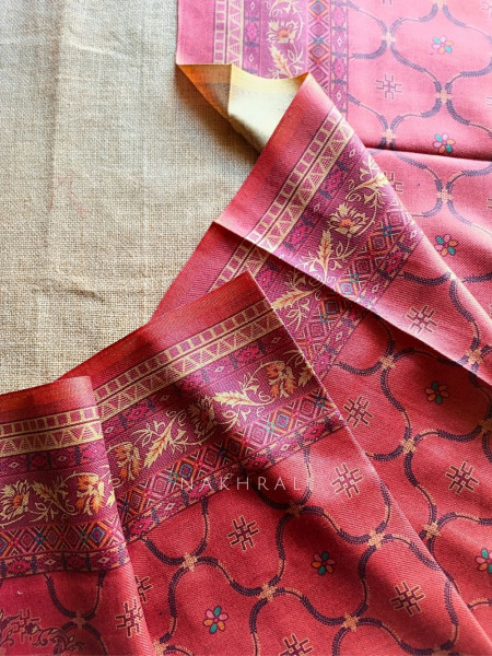 Winter Weaves Rust Woolen Suit Set