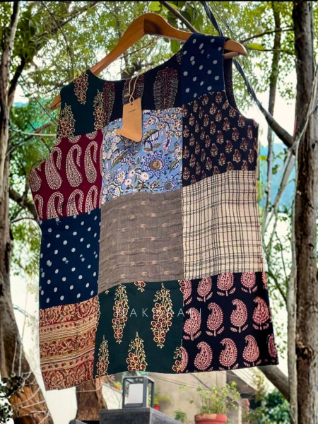 Atrangi Handcrafted Cotton Patchwork Jacket