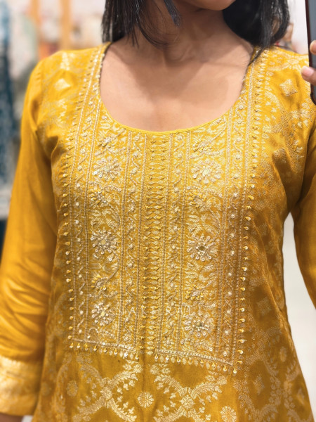 Aarohi Yellow Festive Tunic Set