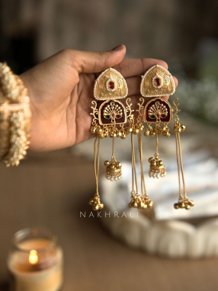 Elaris Red eritage Drop Earrings