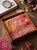 Rangraas Mustard Pure Gajji Silk Saree with Running Blouse Piece