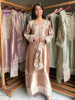 Frost Beige Zardozi Droplet Long Dress