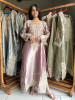Frost Purple Zardozi Droplet Long Dress