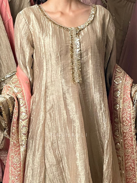 Gildora Chickoo Tissue Organza Farshi Suit Set