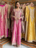 Noor-e-Tissue Pink Straight Suit Set