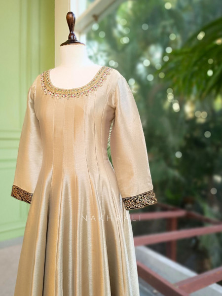 Zyra Black Anarkali Set with Embroidery Detailing