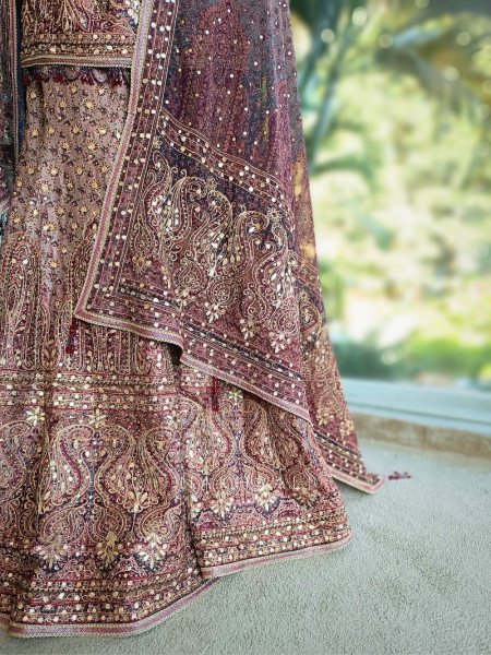 Anika Brown Suit Set with Gota Patti Work