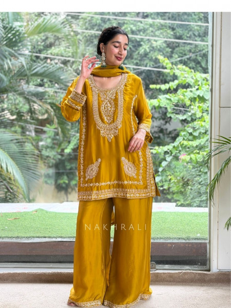 The Nizam Bib Mustard Suit Set