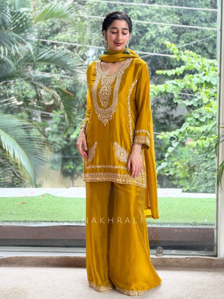 The Nizam Bib Mustard Suit Set