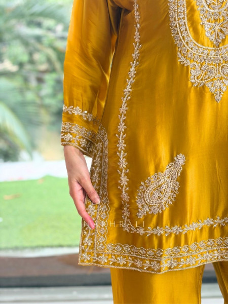 The Nizam Bib Mustard Suit Set