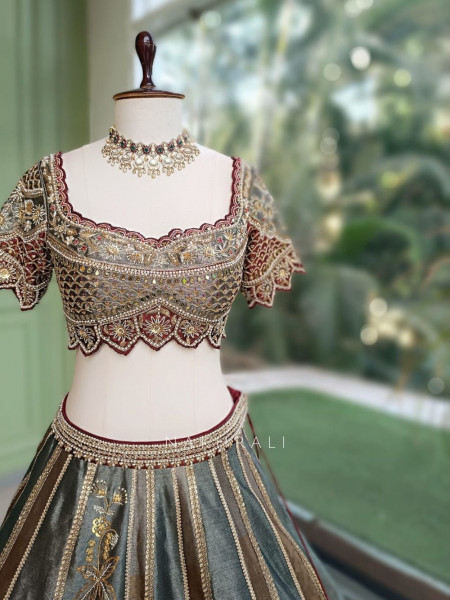 Regalia Maroon Bridal Lehenga
