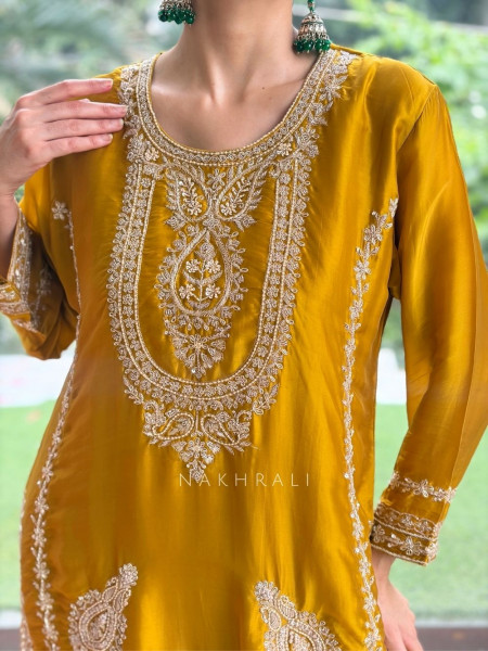 The Nizam Bib Mustard Suit Set
