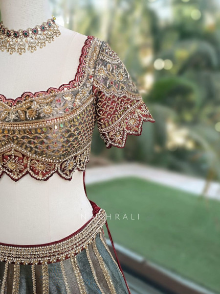Regalia Maroon Bridal Lehenga