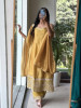 Utsavi Yellow Anarkali Suit Set With Bandhani, Gota Patti &amp; Scalloped Zari Work