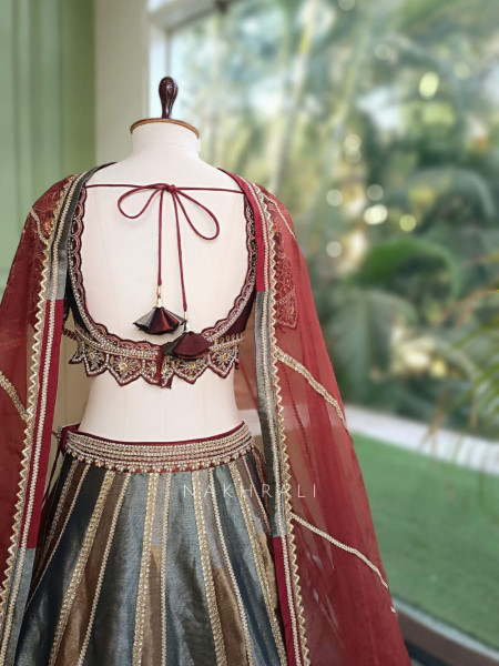 Regalia Maroon Bridal Lehenga