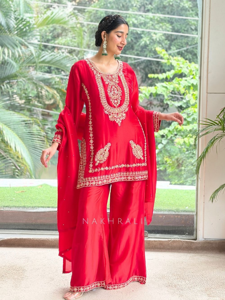 Image of The Nizam Bib Red  Suit Set