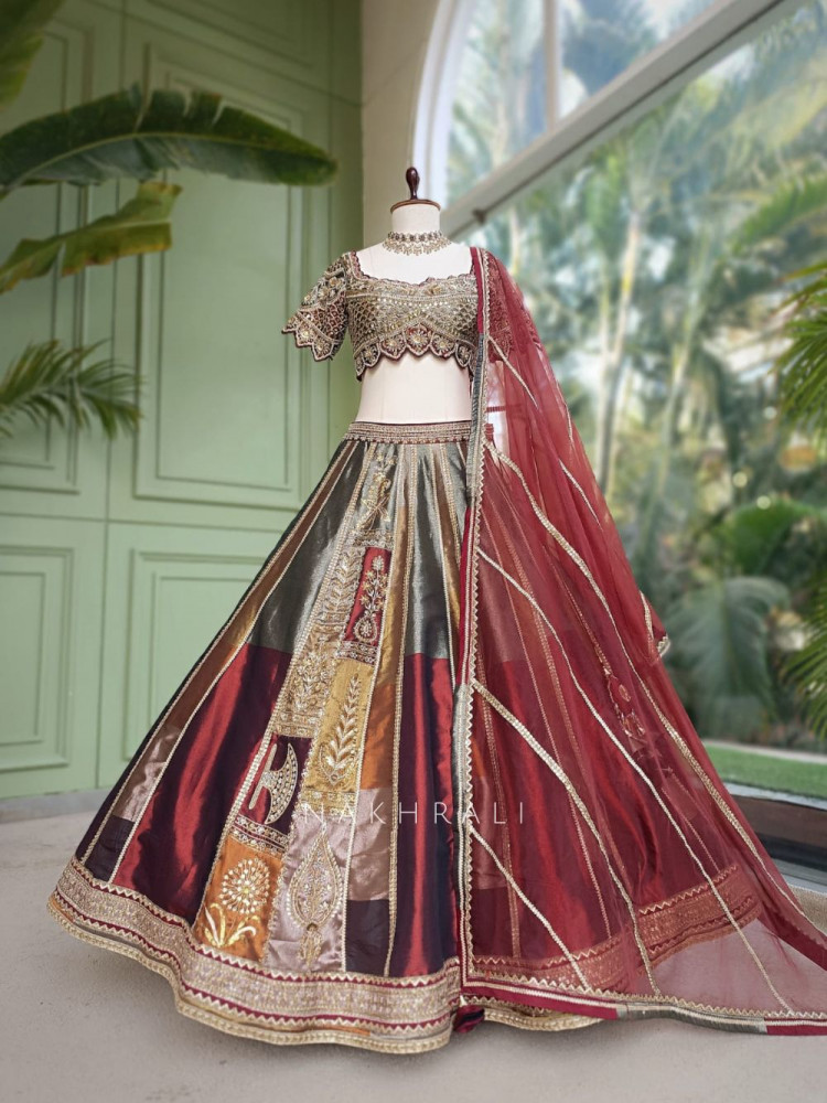 Image of Regalia Maroon Bridal Lehenga