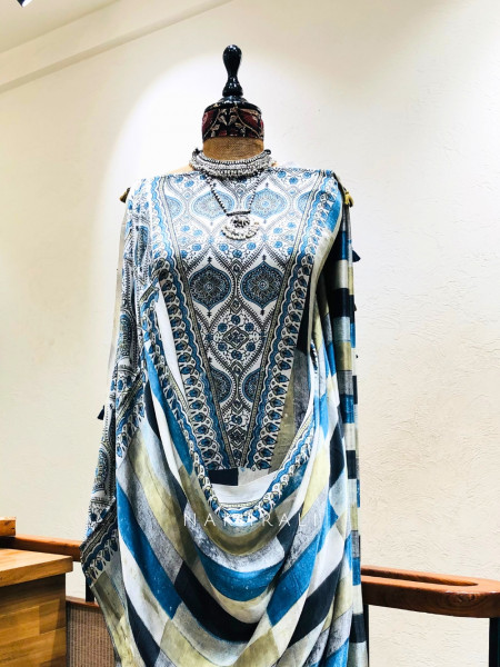 Arnika Dual color  Modal Dress Material Set with Basic Print