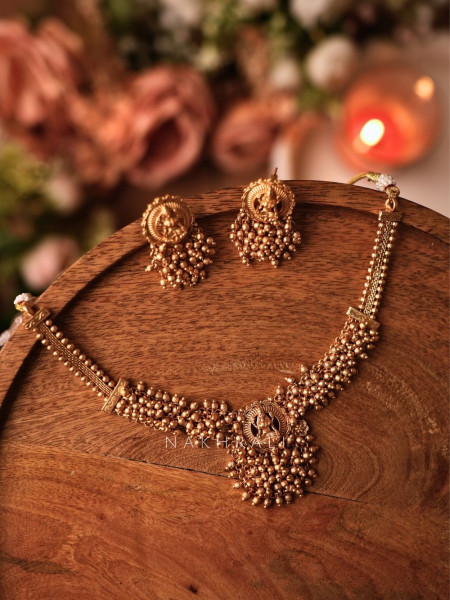 Devika Antique Temple Necklace Set