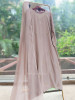Suvira Pink Georgette Straight Suit Set