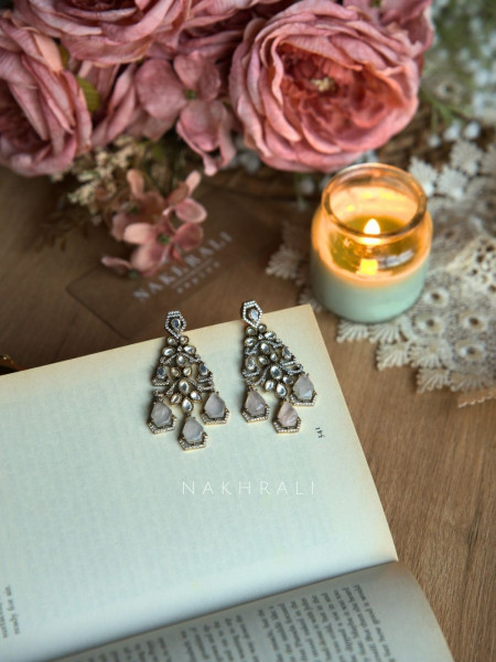Veloura White Heirloom Drop Earrings