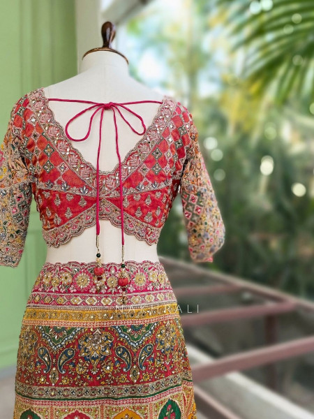 Marvella Multicolor Printed Saree with Sequin Work