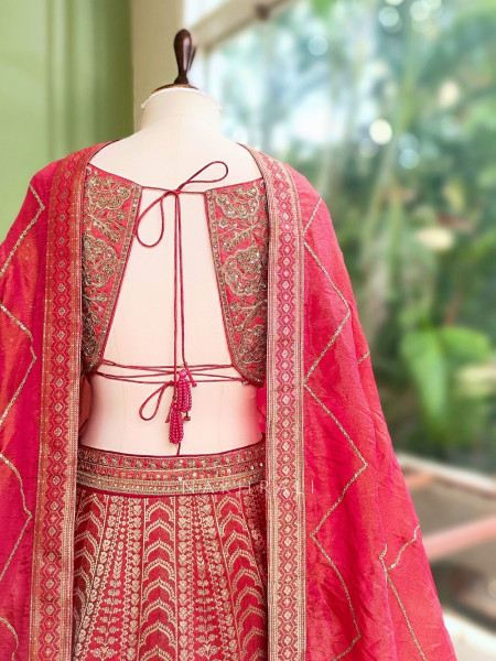 Gulaal Noorani Brocade Kalidar Lehenga Set