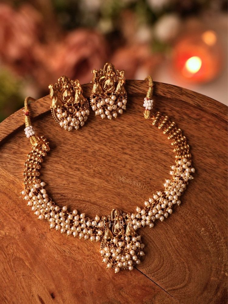 Image of Pratima Temple Necklace Set