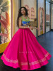 Floretta Magenta Flared Skirt