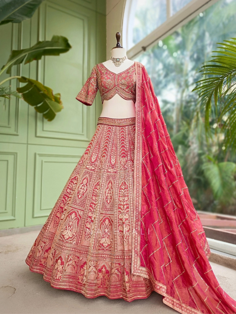 Image of Gulaal Noorani Brocade Kalidar Lehenga Set