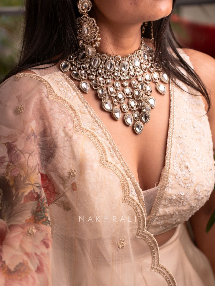 Image of Rajvanshi Polki Bridal Jewellery Set