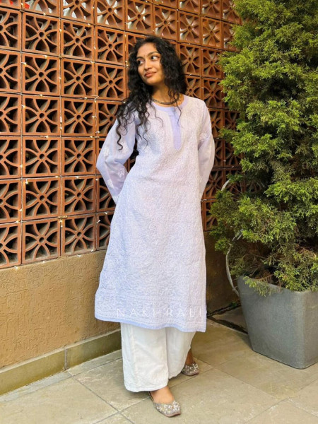 Lily Purple cotton Kurta