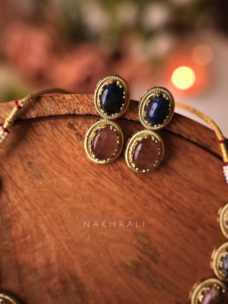 Iyla Mosaic multicolor Stone Necklace Set