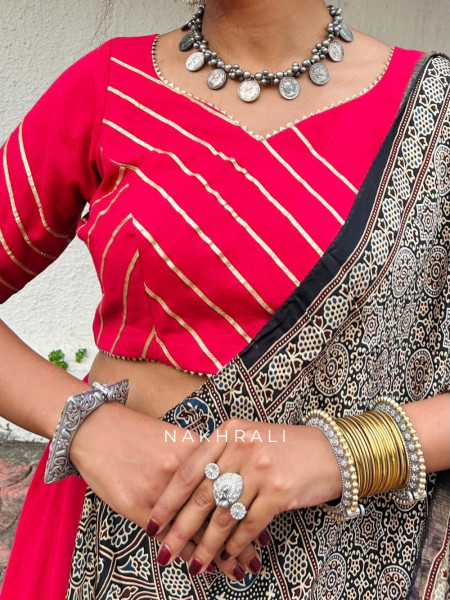 Kritiva Pink Pure Cotton Lehenga Choli