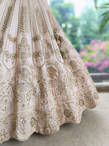 Padma Pink Lehenga Set – Detailed Embroidery & Sequin Work