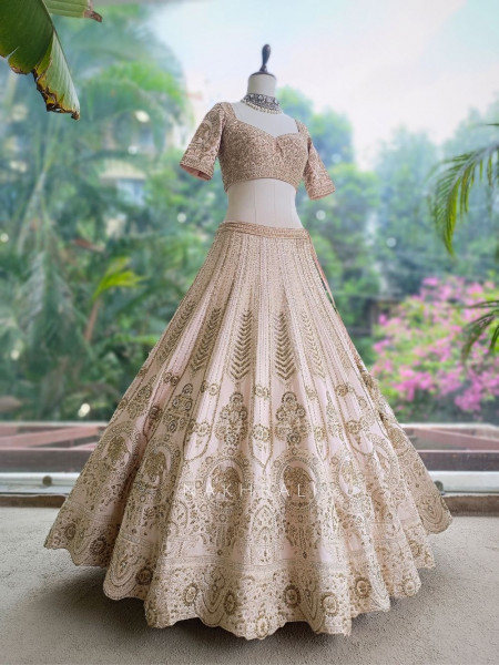 Padma Pink Lehenga Set – Detailed Embroidery & Sequin Work