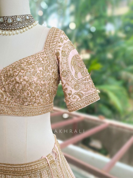Padma Pink Lehenga Set – Detailed Embroidery & Sequin Work