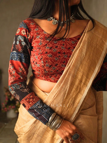 Atrangi Red Cotton Blouse