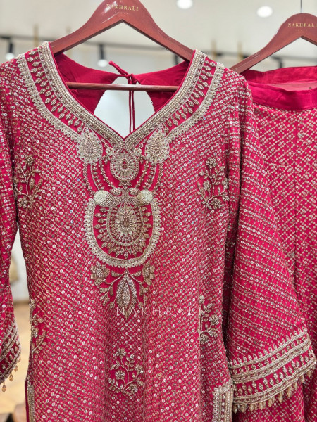 Tasveer-E-Khwab Magenta Plazo Suit Set