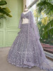 Venoora Lavender Bridal Lehenga with Zari and Sequin Work