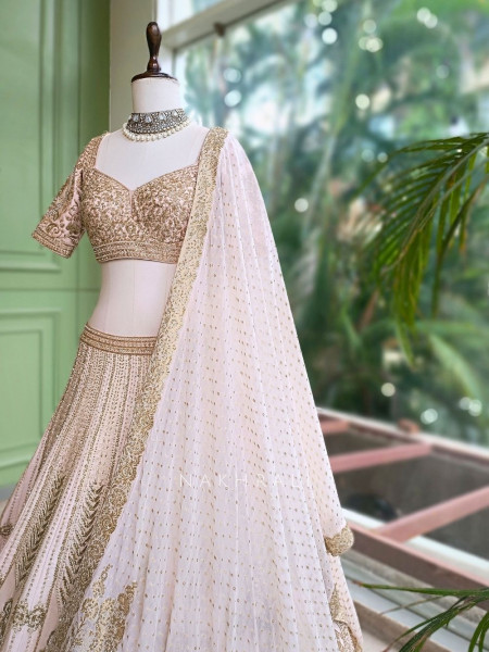 Padma Pink Lehenga Set – Detailed Embroidery & Sequin Work