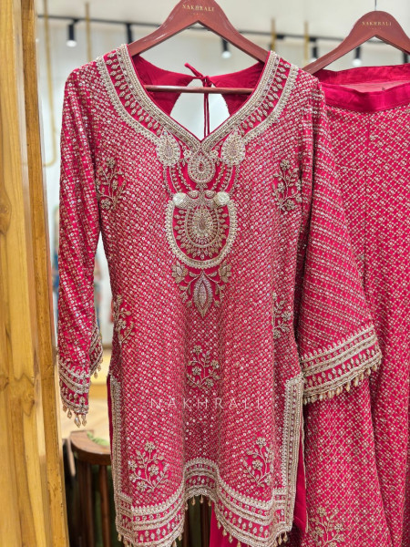 Tasveer-E-Khwab Magenta Plazo Suit Set